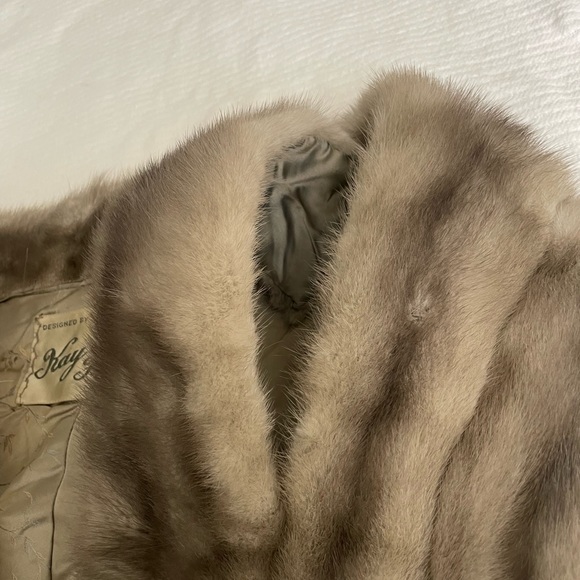 Emba Cerulean Blue Mink Bolero Stole - Picture 10 of 14